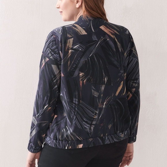 NWT Printed Bomber Jacket - Picture 3 of 5